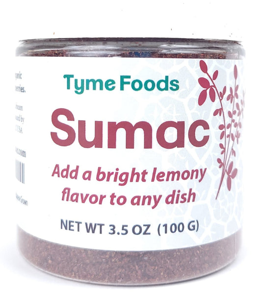 Sumac Spice - Organic and Extra Lemony Sumac Seasoning - 3.5 OZ Lebanese Grown